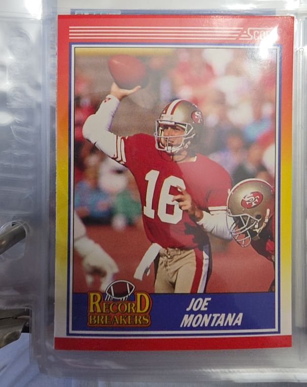 1991 Score #1 Joe Montana — front