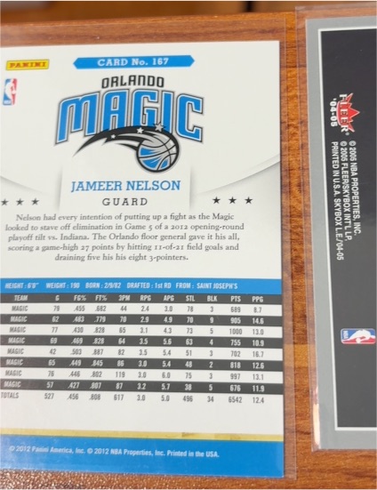 2012 Panini #167 Jameer Nelson — front