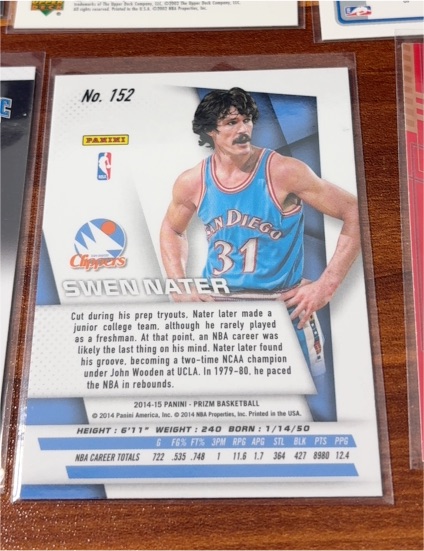 2014-15 Panini Prizm #152 Swen Nater — front