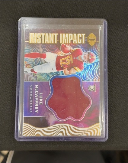 2024 Panini Illusions Instant Impact #II-LMY Luke McCaffrey — front