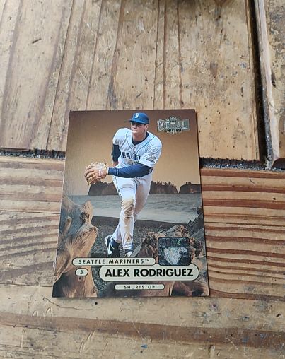 1998 Fleer SkyBox Metal Universe #100 Alex Rodriguez — front