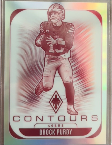 2025 Panini Phoenix #28 Brock Purdy Contours — front