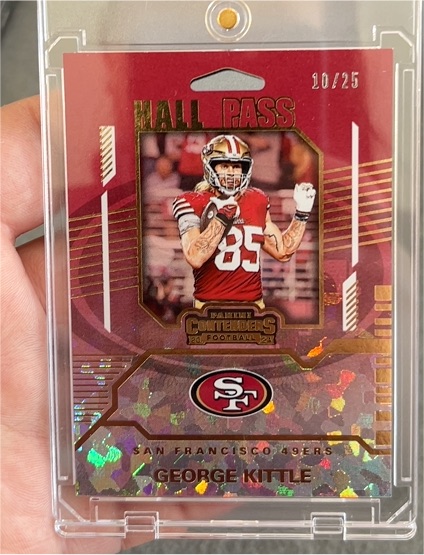 2024 Panini Contenders Hall Pass #15 George Kittle — front