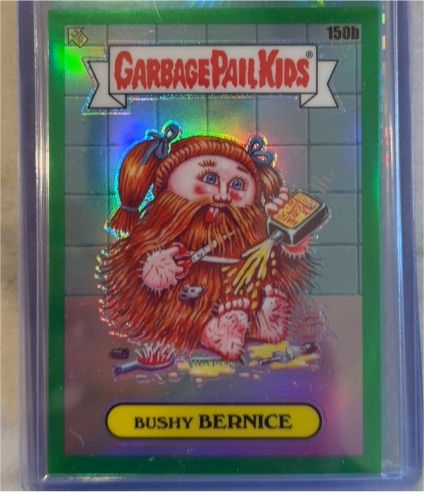 2021 Topps Garbage Pail Kids Chrome Series 4 #150b Bushy Bernice — front