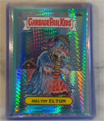 2021 Topps Chrome Garbage Pail Kids #158a Meltin' Elton — front