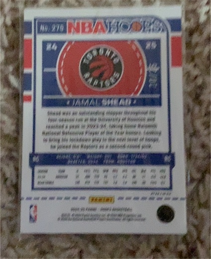 2024-25 Panini NBA Hoops #275 Jamal Shead — front