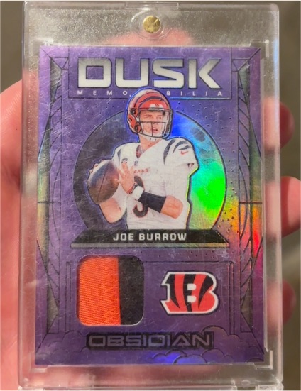 2024 Panini Obsidian Dusk Memorabilia #DM-JBW Joe Burrow — front