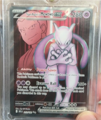2025 Pokémon TCG Team Rocket's Mewtwo ex #213/182 — front