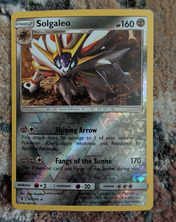 2017 Pokémon Guardians Rising #87 Solgaleo — front