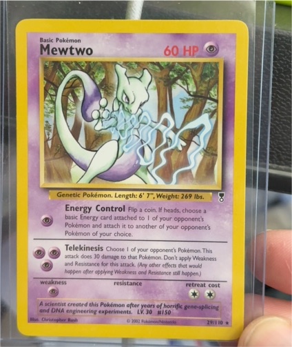 2002 Pokémon Legendary Collection #29 Mewtwo — front