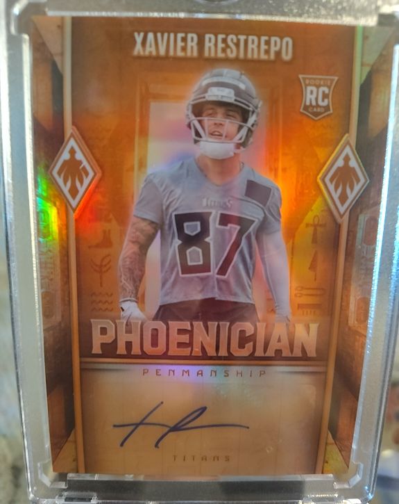 2025 Panini Phoenix #PHP-XRO Xavier Restrepo Phoenician Penmanship — front
