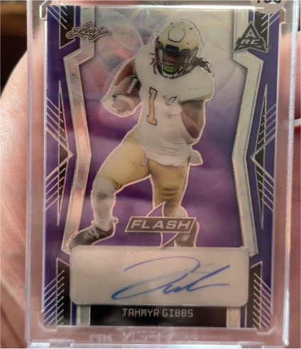 2022 Leaf Flash #PA-JG1 Jahmyr Gibbs — front