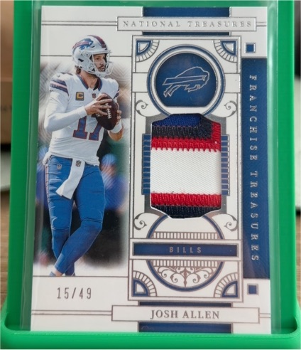 2025 Panini National Treasures #15 Josh Allen — front