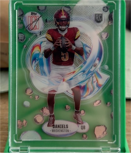 2024 Topps Signature Class #F-2 Jayden Daniels Rookie Fluidity Acetate — front