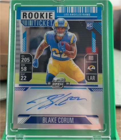 2024 Panini Contenders Optic #112 Blake Corum — front