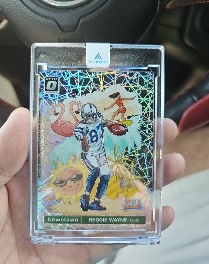 2023 Donruss Optic #IDDH Reggie Wayne Super Bowl Downtown — front