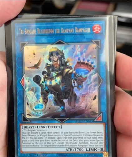 2022 Yu-Gi-Oh! MP22-EN085 Tri-Brigade Bearbrumm the Rampant Rampager — front