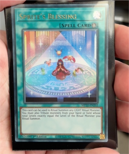 Yu-Gi-Oh! MP22-EN252 Sprite's Blessing — front