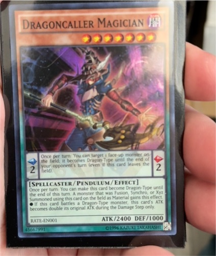 Yu-Gi-Oh! RATE-EN001 Dragoncaller Magician — front