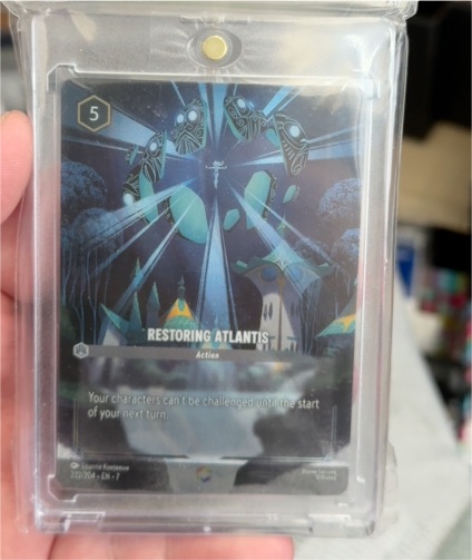 2025 Disney Lorcana #201 Restoring Atlantis — front