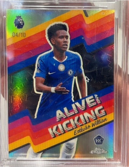 2026 Topps Chrome Premier League #AK-14 Estêvão Willian Alive and Kicking Rookie Chelsea — front