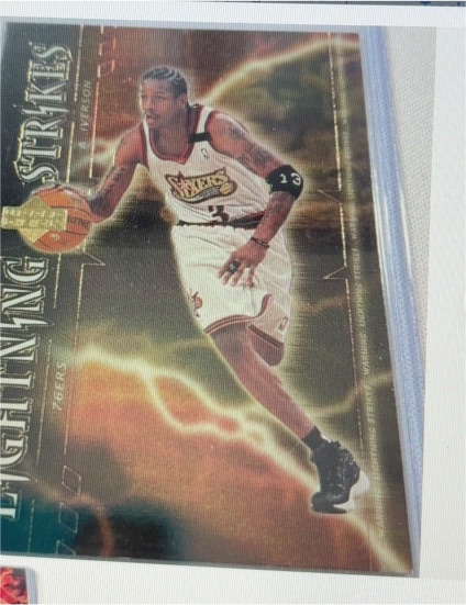 2000-01 Upper Deck #LS1 Allen Iverson Lightning Strikes — front