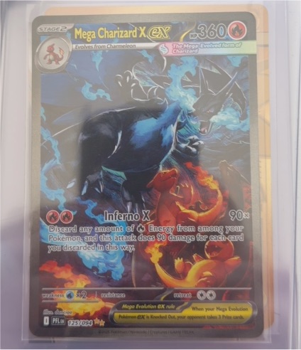 2015 Pokémon #125 Mega Charizard X EX Phantasmal Flames — front
