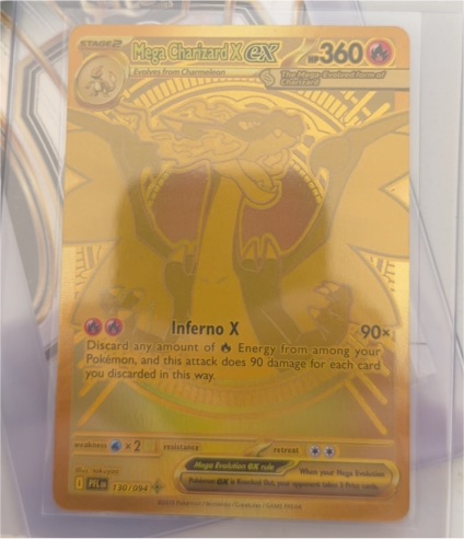 2013 Pokémon Mega Charizard X EX #130 — front
