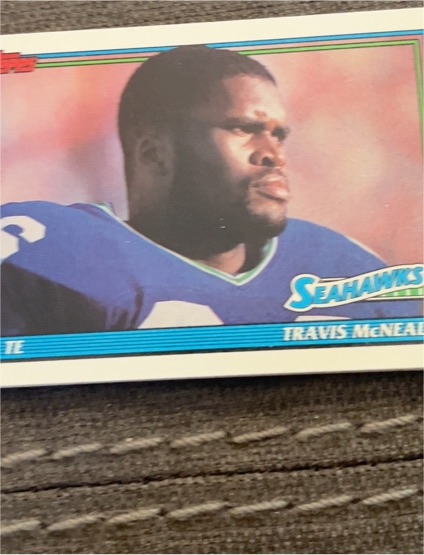1991 Topps #273 Travis McNeal Seattle Seahawks — front
