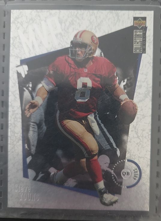 1996 Upper Deck Collector's Choice MVP Silver #M41 Steve Young — front