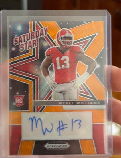 2025 Panini Prizm Draft Picks Saturday Star Signatures Mykel Williams #SSS-MWS — front