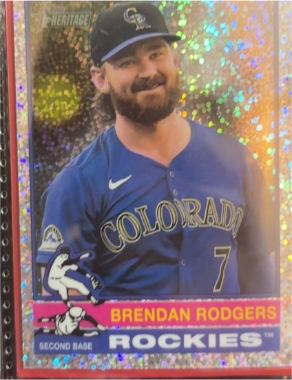 2025 Topps Heritage Chrome #293 Brendan Rodgers — front