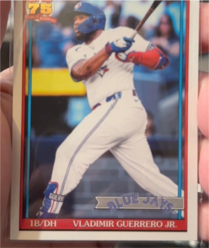 2026 Topps Series 1 1991 Throwback #T91-9 Vladimir Guerrero Jr. — front