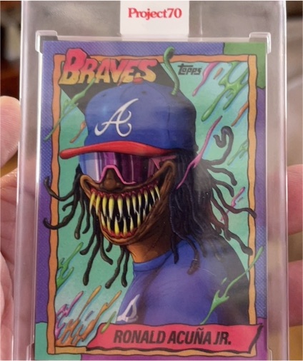 2021 Topps Project 70 #34 Ronald Acuña Jr. Alex Pardee — front
