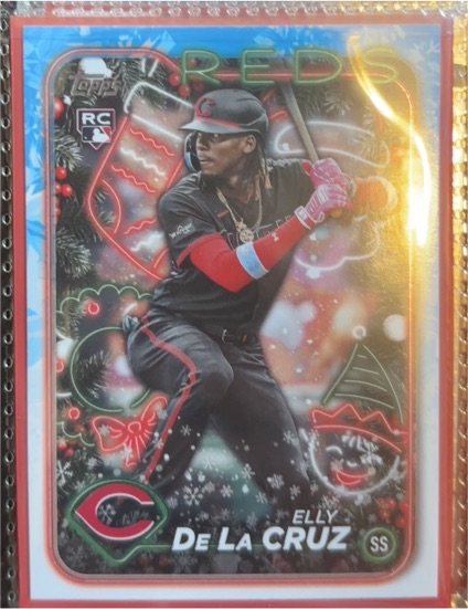 2024 Topps Holiday #H102 Elly De La Cruz — front