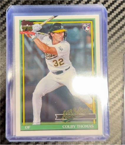 2026 Topps Series 1 1991 #T91-6 Colby Thomas — front