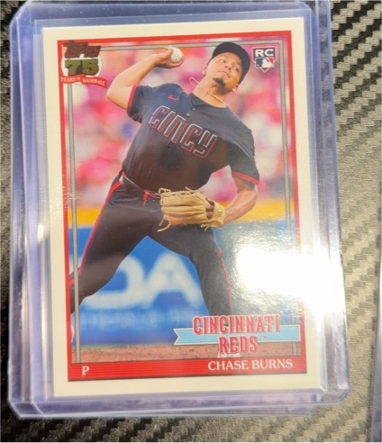2026 Topps Series 1 1991 Throwback #T91-73 Chase Burns — front