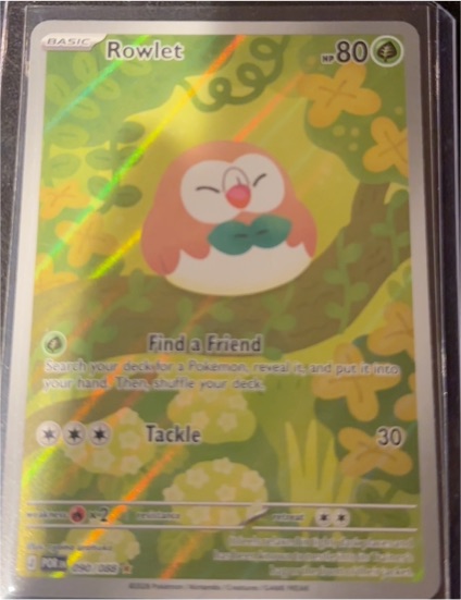 2023 Pokémon Perfect Order #090 Rowlet Illustration Rare — front