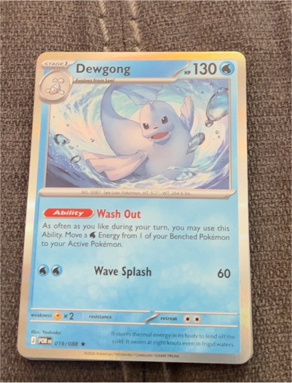 2025 Pokémon ME02: Phantasmal Flames #022 Dewgong — front