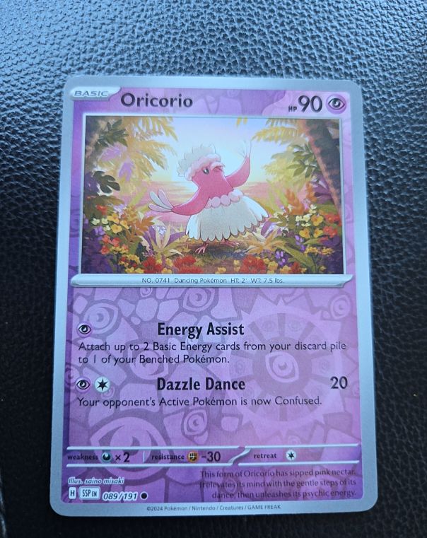 2024 Pokémon Sv08: Surging Sparks #089 Oricorio — front