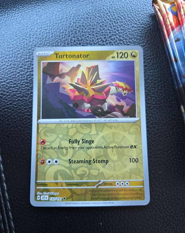 2024 Pokémon Scarlet & Violet Surging Sparks #137 Turtonator — front