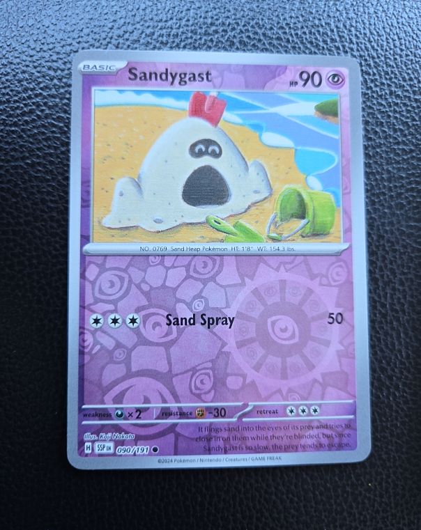 2024 Pokemon SV08: Surging Sparks #090 Sandygast — front