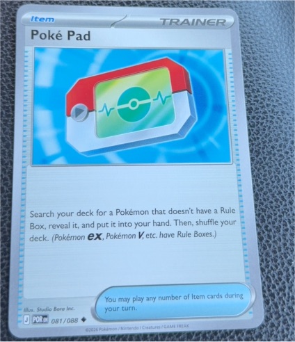 2026 Pokémon #081 Poké Pad — front