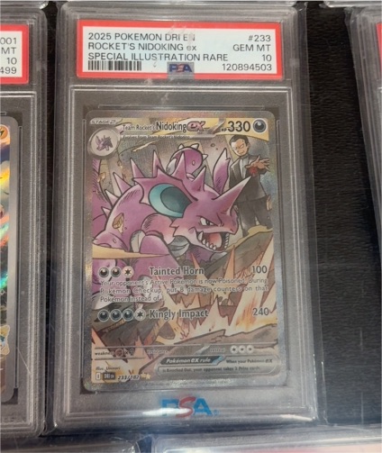 2025 Pokémon DRI #233 Team Rocket's Nidoking ex — front
