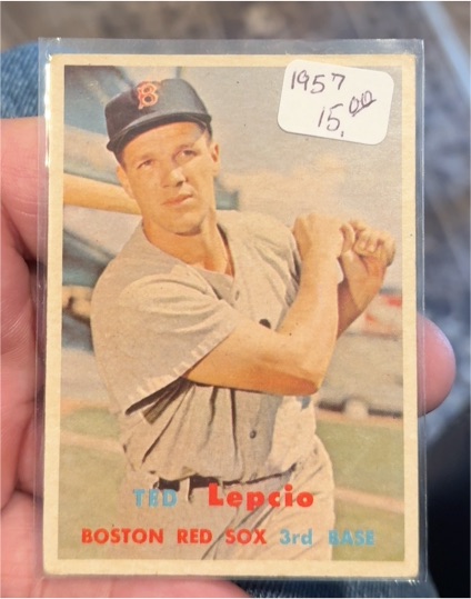1957 Topps #288 Ted Lepcio — front