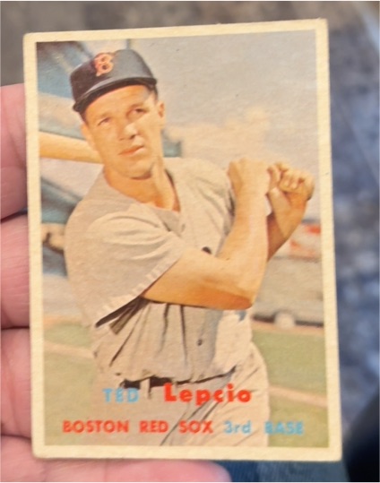 1957 Topps #288 Ted Lepcio — front