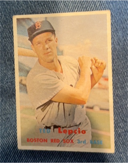 1957 Topps #288 Ted Lepcio — front