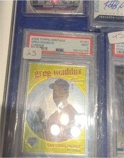 2008 Topps Heritage #C151 Greg Maddux Chrome — front