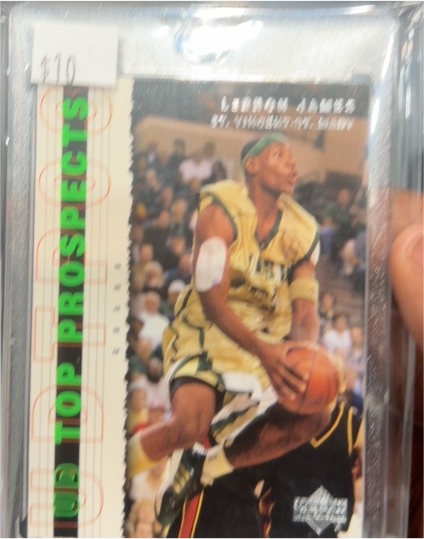 2003 Upper Deck Top Prospects #3 LeBron James — front