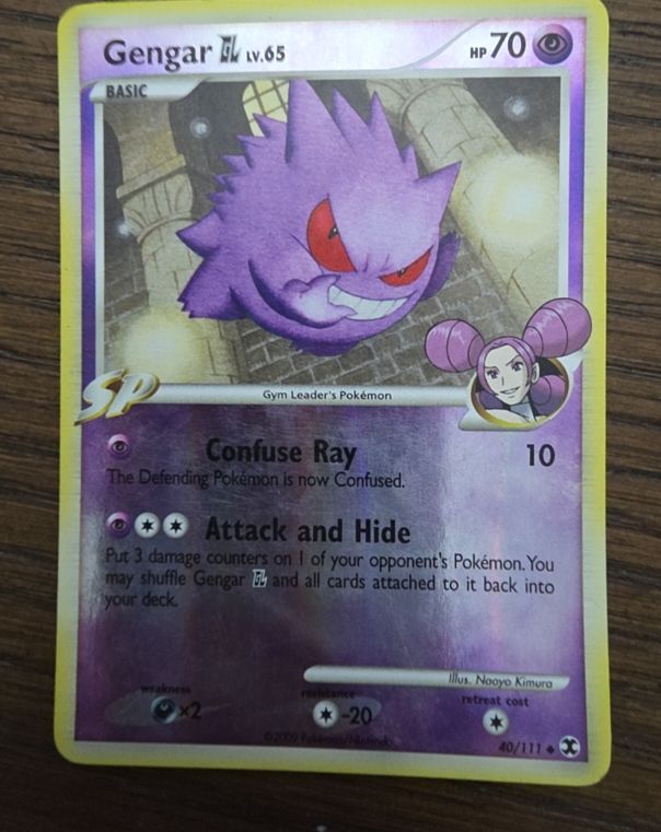 2009 Pokémon Rising Rivals #40 Gengar GL — front